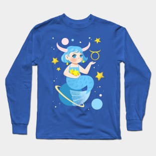 Taurus Mermaid Long Sleeve T-Shirt